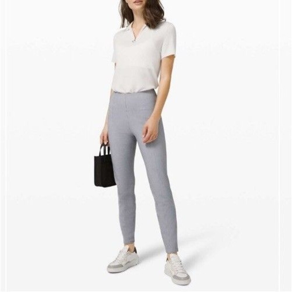 Lululemon Here To There High-Rise 7/8 Leggings Pants Gray 4 Trouser Inspired